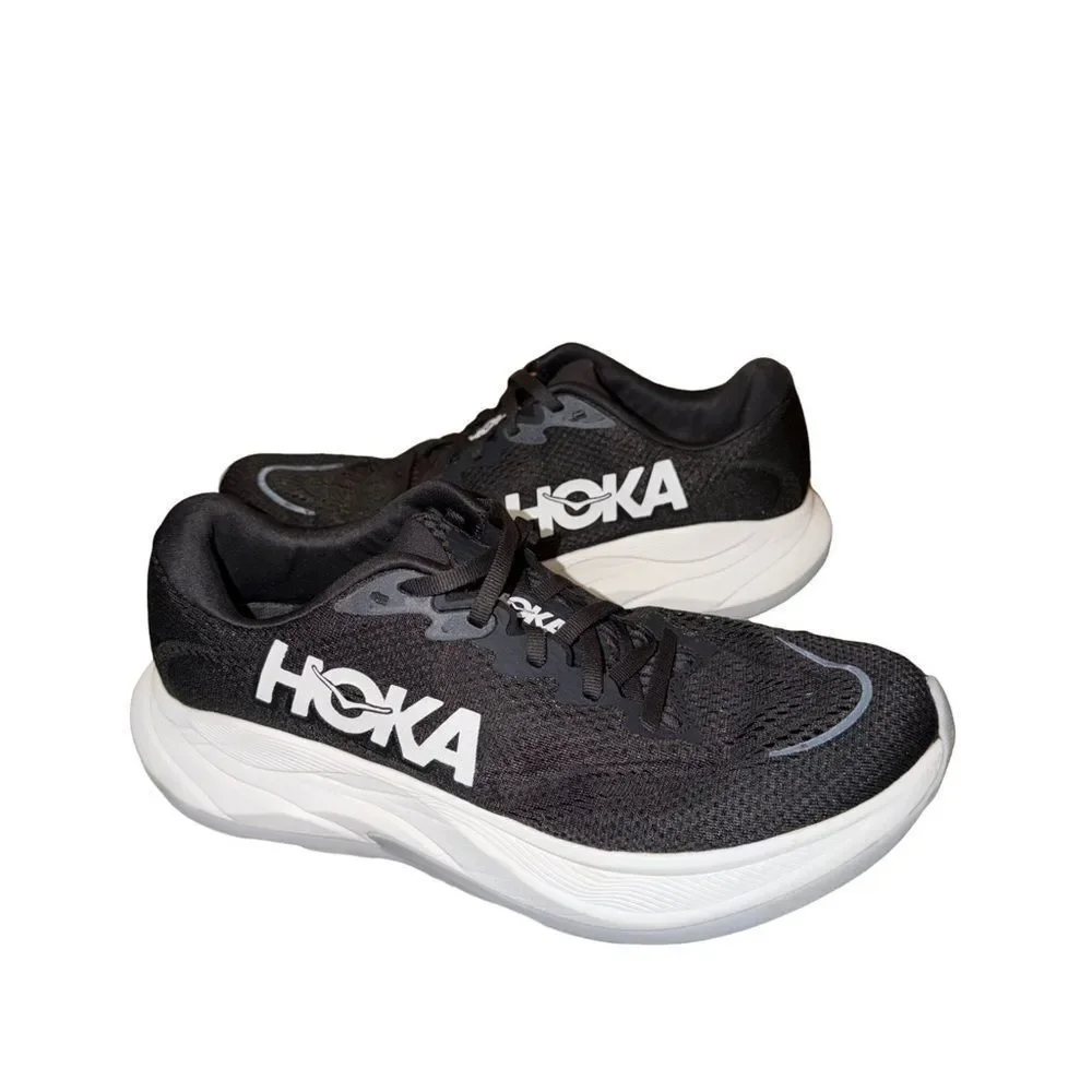 HOKA Men's Rincon 4 Black Running Shoe - Lightweight Cushioning size 9D